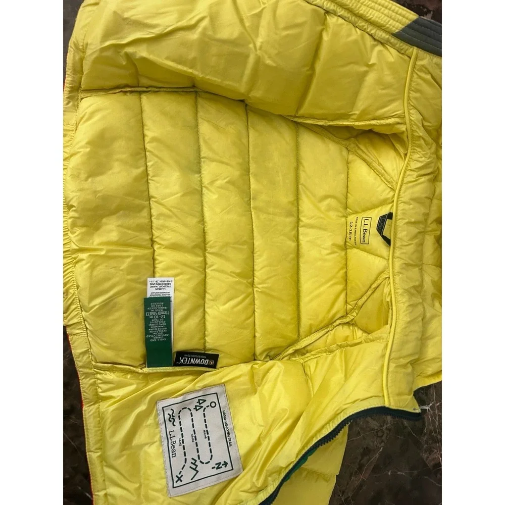 L.L. Bean Toddler Baby Puffer Jacket Primary Colors 12-18 Months Gender Neutral - Picture 5 of 7